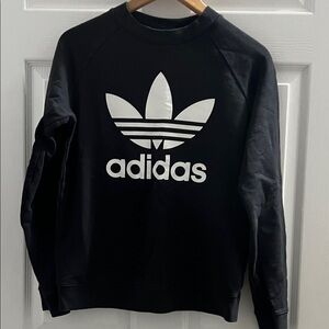 Adidas Men's Crewneck Sweater in Black and White